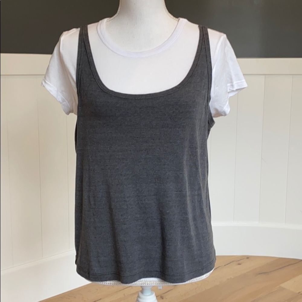 NWT Monrow Rib Tank and Tee Set
